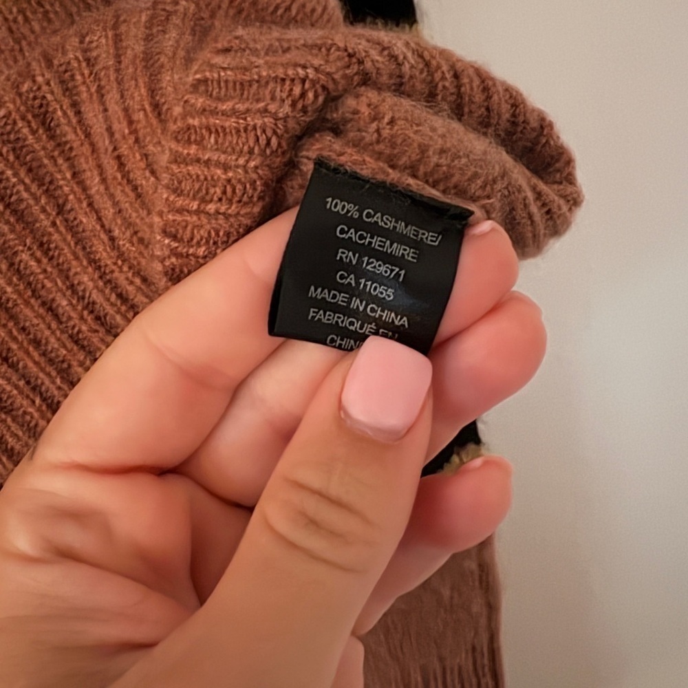 360 Cashmere Abigail Striped Sweater Black Toffee Brown - Picture 5 of 6
